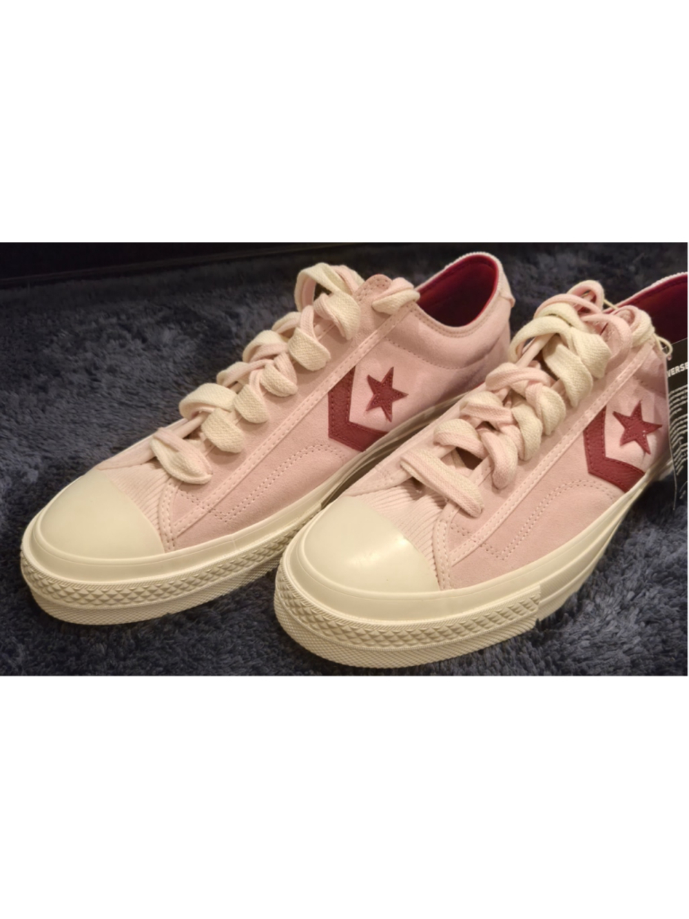 NEW Converse Star Player Men's Suede Sneakers Pink Maroon Size 13
